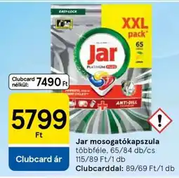 Tesco Jar mosogatókapszula ajánlat