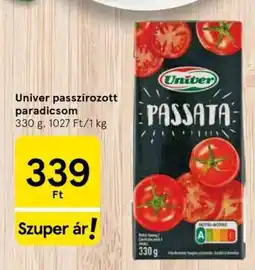 Tesco Univer passzírozott paradicsom ajánlat