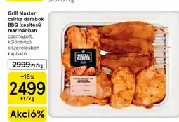 Tesco Grill Master csirke darabok BBQ ízesítésű marinádban ajánlat