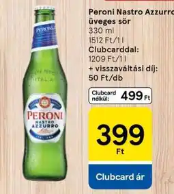 Tesco Peroni Nastro Azzurro üveges sör ajánlat