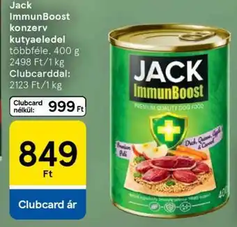Tesco Jack ImmunBoost konzerv kutyaeledel ajánlat