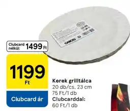 Tesco Kerek grilltálca ajánlat