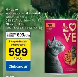 Tesco My Love konzerv macskaeledel ajánlat