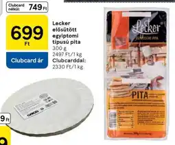 Tesco Lecker elősütött egyiptomi típusú pita ajánlat