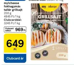Tesco my!cheese fokhagymás tallér grillsajt ajánlat