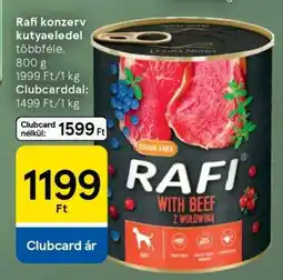 Tesco Rafi konzerv kutyaeledel ajánlat