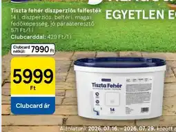 Tesco Tiszta fehér diszperziós falfesték ajánlat