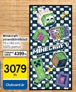 Tesco Minecraft strandtörölköző ajánlat