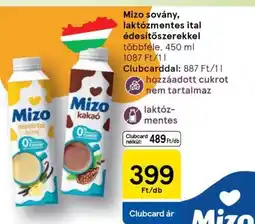Tesco Mizo sovány, laktózmentes ital ajánlat