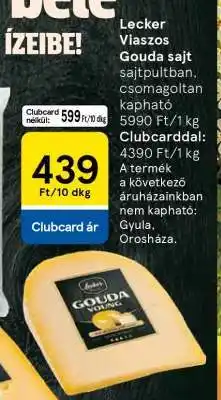 Tesco Lecker Viaszos Gouda sajt ajánlat