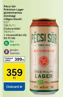 Tesco PÉCSI SÖR Prémium lager ajánlat