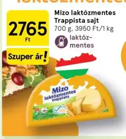 Tesco Mizo Laktózmentes Trappista Sajt ajánlat