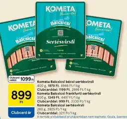 Tesco Kometa Balcsicsi bécsi sertésvirsli ajánlat