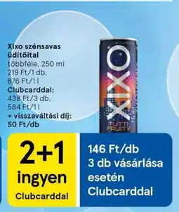 Tesco XIXO SZÉNSAVAS ÜDÍTŐITAL ajánlat