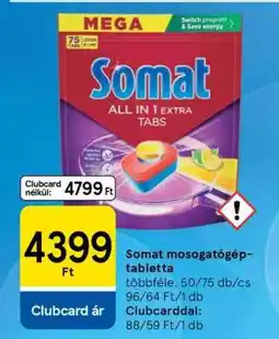 Tesco Somat Mosogatógép Tabletta ajánlat