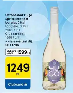 Tesco Ostorosbor Hugo Spritz ízesített boralapú ital ajánlat