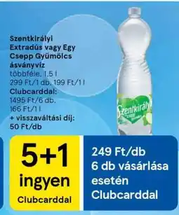 Tesco Szentkirályi extradús vagy egy csepp gyümölcs ásványvíz ajánlat