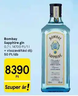 Tesco Bombay Sapphire gin ajánlat