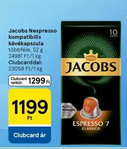 Tesco Jacobs Nespresso Kompatibilis Kávékapszula ajánlat