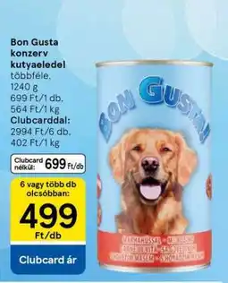 Tesco Bon Gusta konzerv kutyaeledel ajánlat