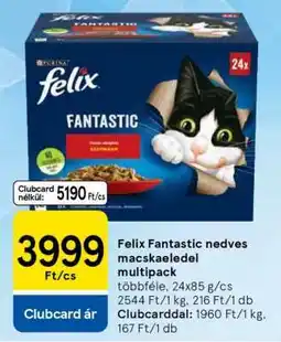 Tesco Felix Fantastic nedves macskaeledel multipack ajánlat