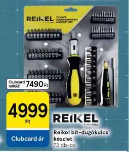 Tesco Reikel bit-dugókulcs készlet ajánlat
