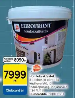 Tesco EUROFRONT Homlokzatfesték ajánlat