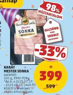 PENNY KARÁT MESTER SONKA ajánlat