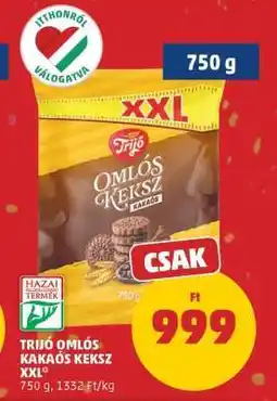 PENNY TRIJÓ OMLÓS KAKAÓS KEKSZ XXL ajánlat