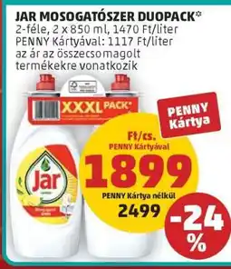 PENNY JAR Mosogatószer Duopack ajánlat