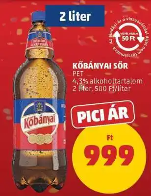 PENNY Kőbányai Sör ajánlat