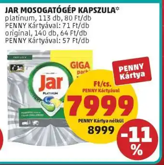 PENNY Jar mosogatógép-kapszula ajánlat