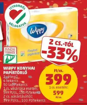 PENNY Wippy Konyhai Papírtörlő ajánlat