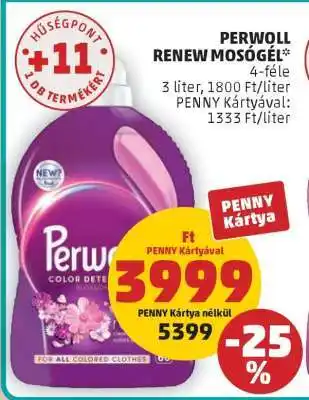 PENNY Perwoll Renew Mosógél ajánlat