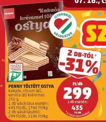 PENNY PENNY Töltött Ostya ajánlat