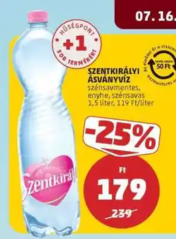 PENNY SZENTKIRÁLYI Ásványvíz ajánlat
