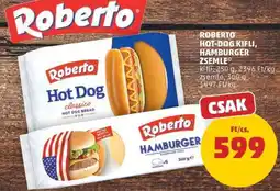 PENNY Roberto Hot-Dog Kifli, Hamburger Zsemle ajánlat