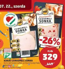 PENNY KARÁT CSIRKEMELL SONKA ajánlat