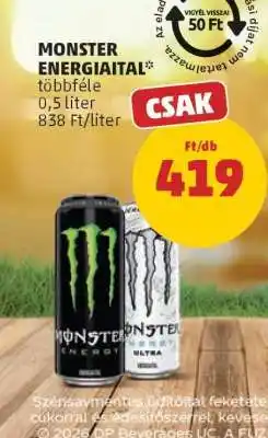 PENNY MONSTER Energiaital ajánlat
