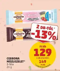 PENNY CERBONA Müzliszelet ajánlat