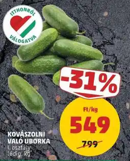 PENNY Kovászolni való uborka ajánlat