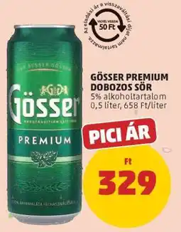 PENNY Gösser Premium Dobozos Sör ajánlat