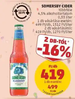 PENNY SOMERSBY Cider ajánlat