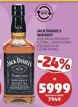 PENNY JACK DANIEL'S Whiskey ajánlat
