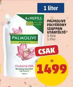 PENNY Palmolive folyékony szappan-utántöltő ajánlat