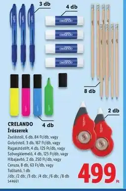 Lidl crelando Írószerek ajánlat