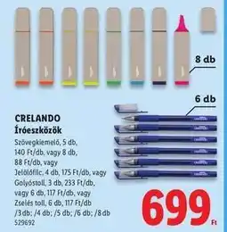 Lidl CRELANDO Íróeszközök ajánlat