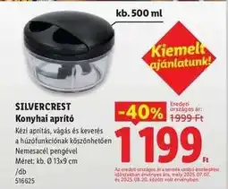 Lidl SILVERCREST Konyhai aprító ajánlat