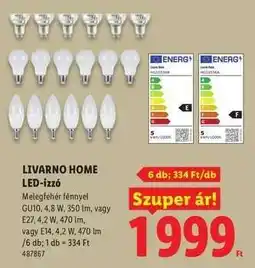 Lidl LIVARNO HOME LED izzó ajánlat