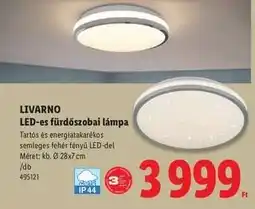 Lidl Livarno LED-es fürdőszobai lámpa ajánlat